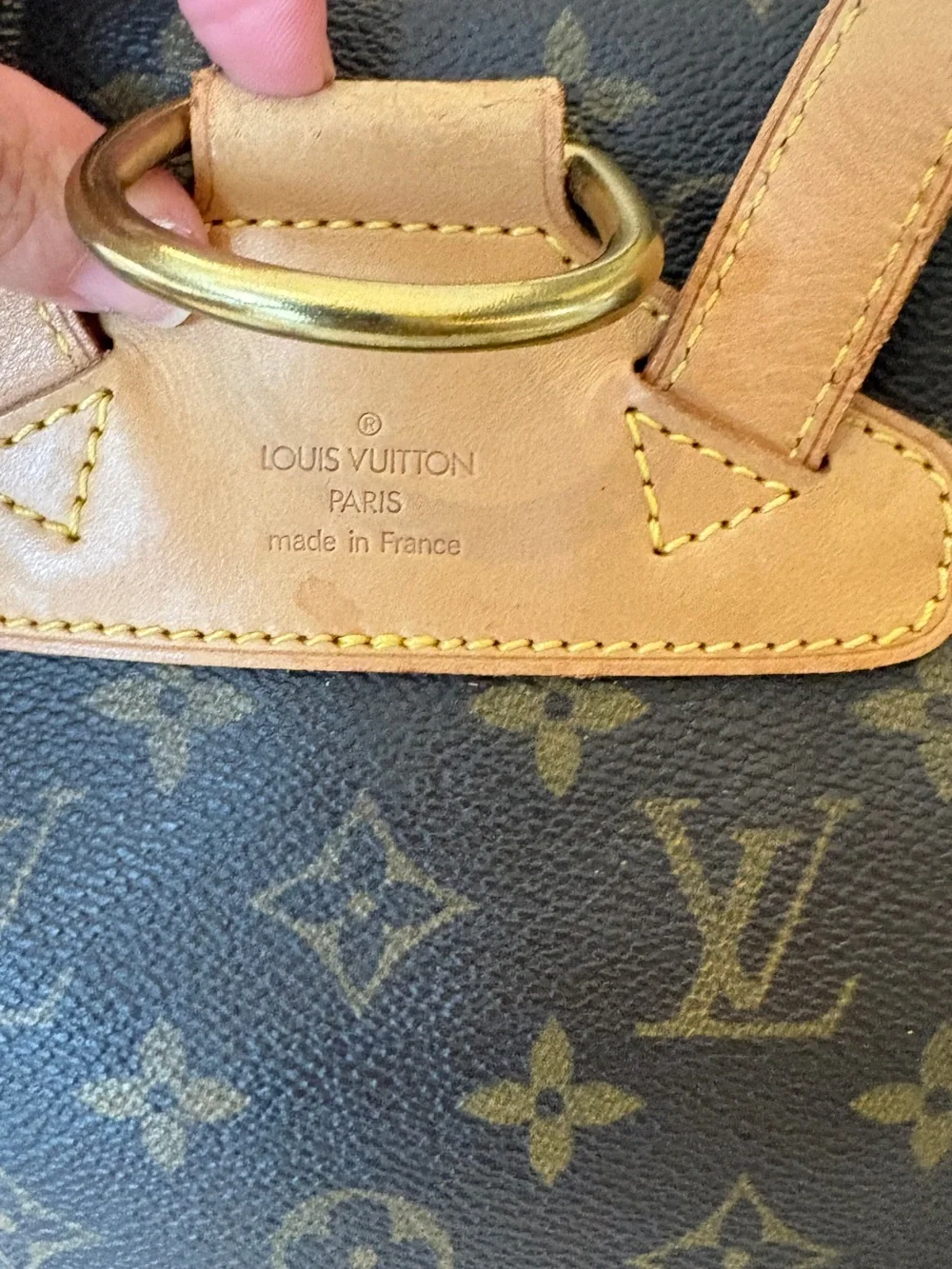 Louis Vuitton Montsouris Backpack Handbag in Brown and Tan Japan purchased